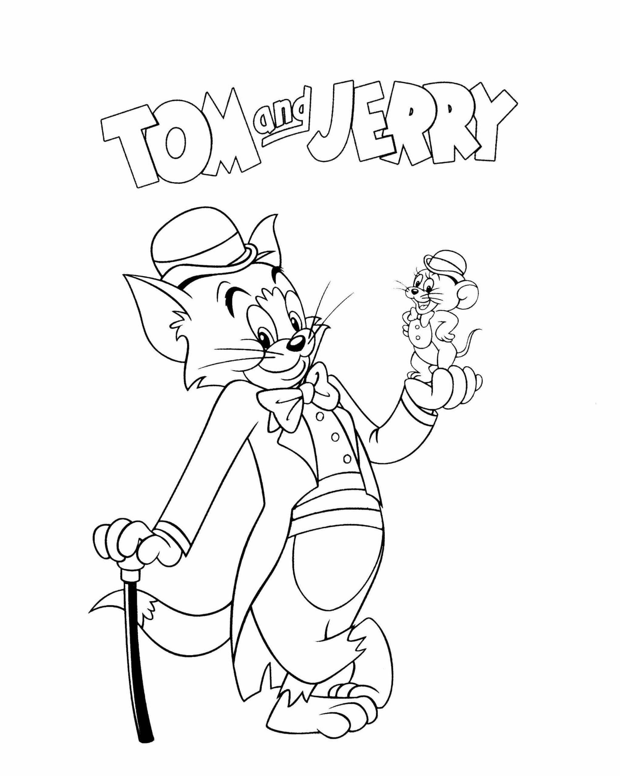 Siisti Tom ja Jerry Värityskuva