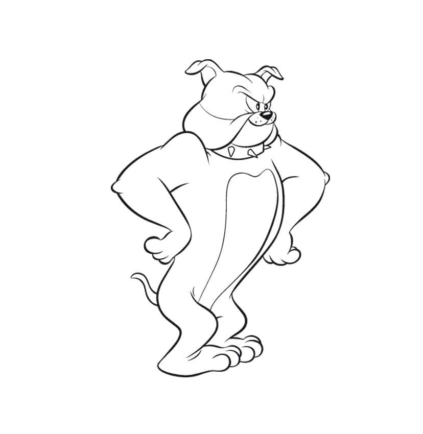 Spike Tomissa ja Jerryssä Värityskuva
