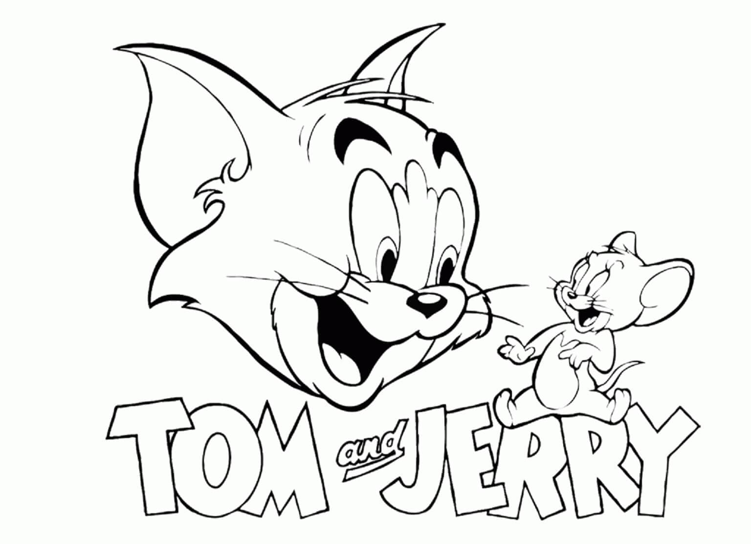 Tom ja Jerry -logo Värityskuva