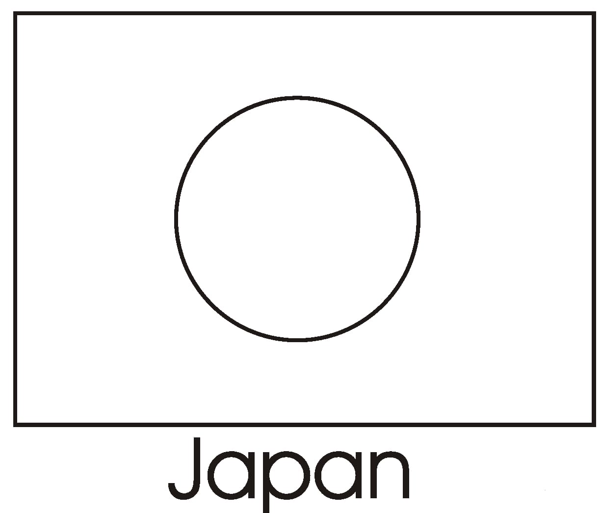 Free Japan Flag Värityskuva