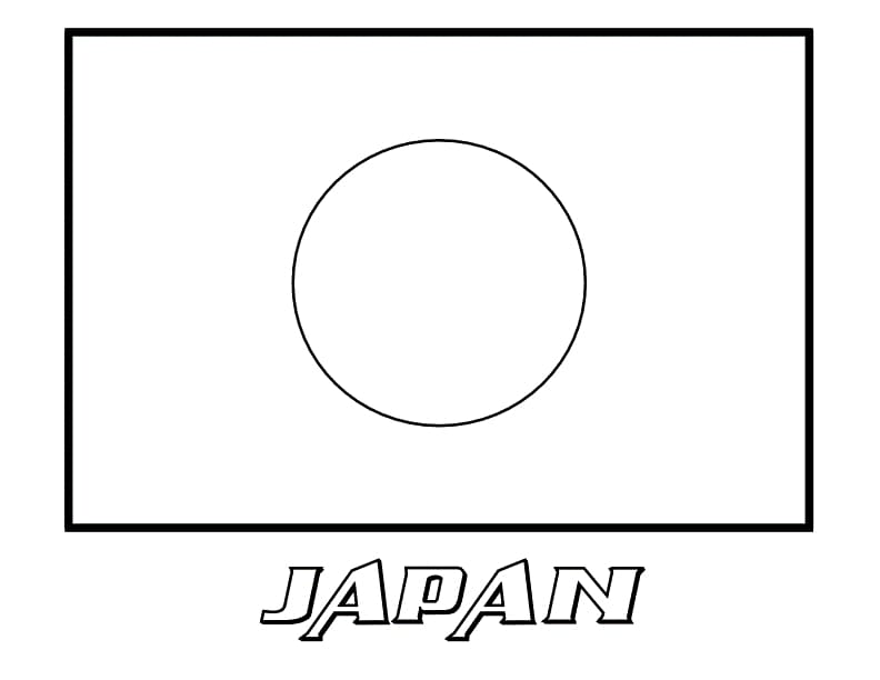 Japan Flag Värityskuva