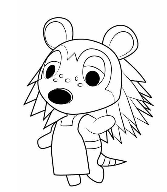 Animal Crossing -kuva Värityskuva