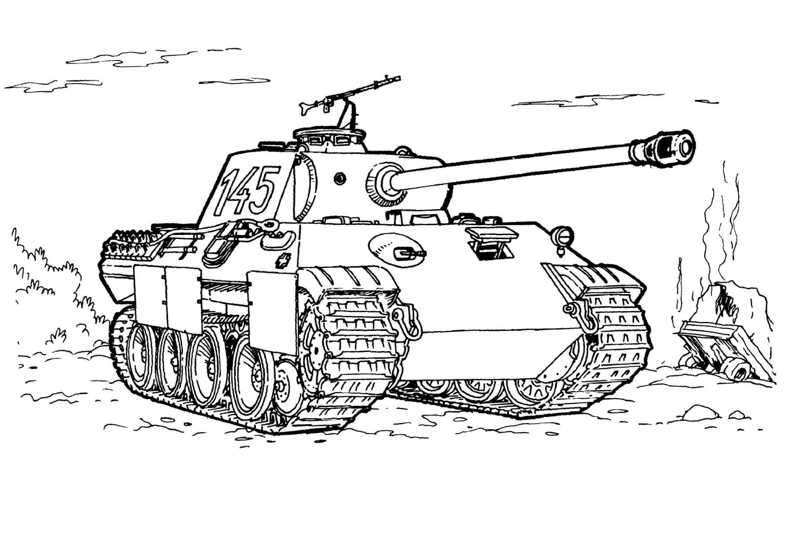 Panther tank Saksa Värityskuva