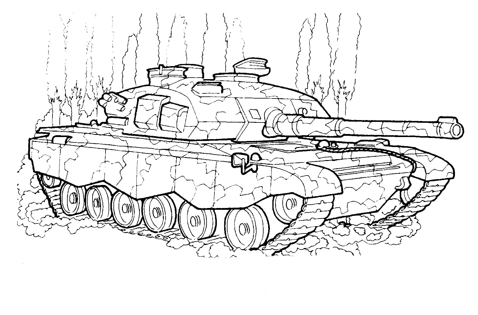 Challenger 2 tankki Värityskuva
