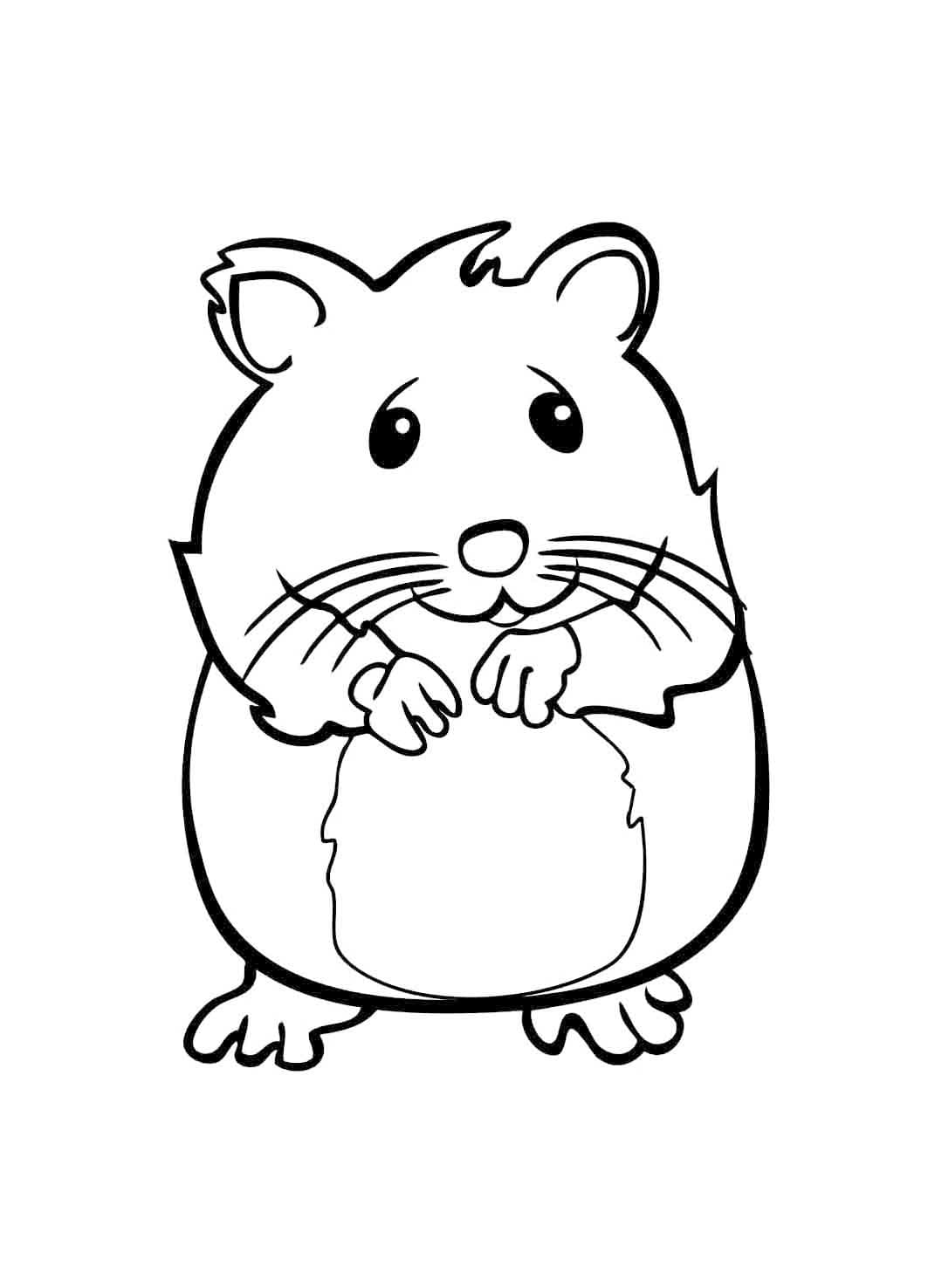 Hamsterin hiiri Värityskuva