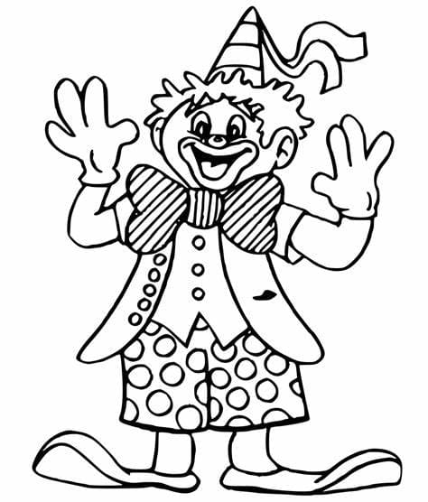 Klovni coloring page