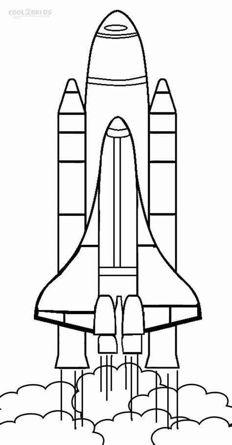 Ilmainen raketti Outline Värityskuva