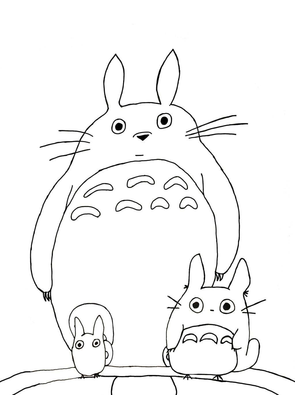 Ilmainen Totoro Värityskuva