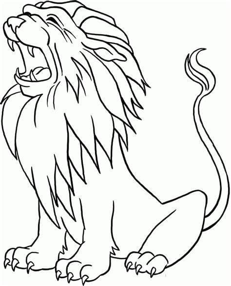 Leijona kuva Värityskuva
