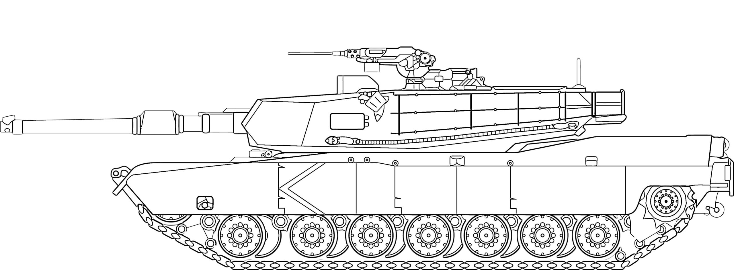 Leopard 2 tankki Värityskuva