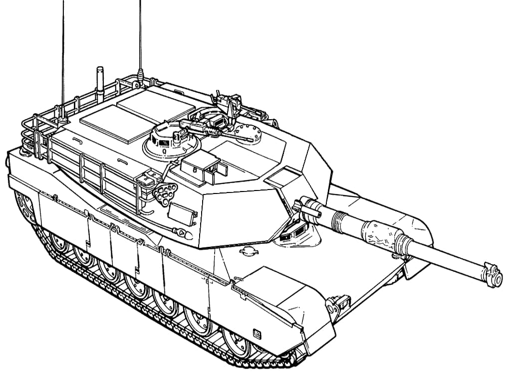 M1 Abrams säiliö Värityskuva
