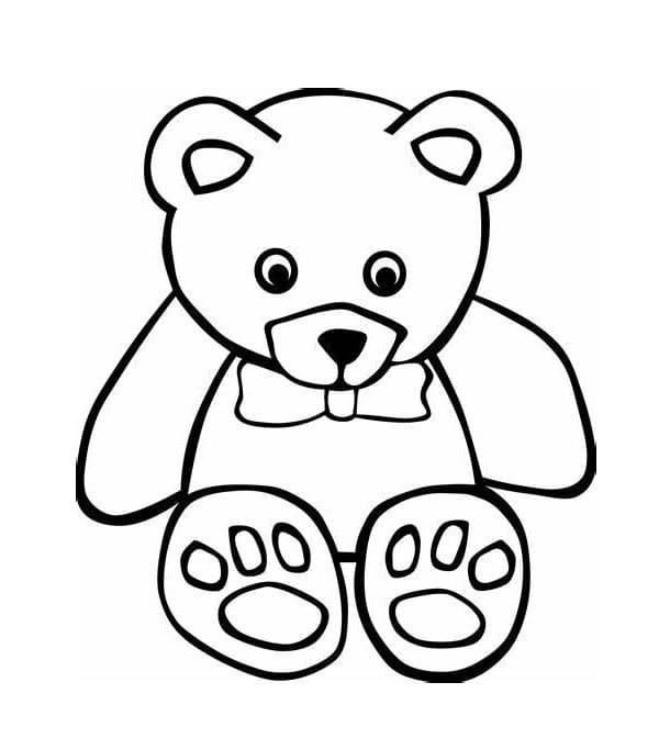 Nalle coloring page