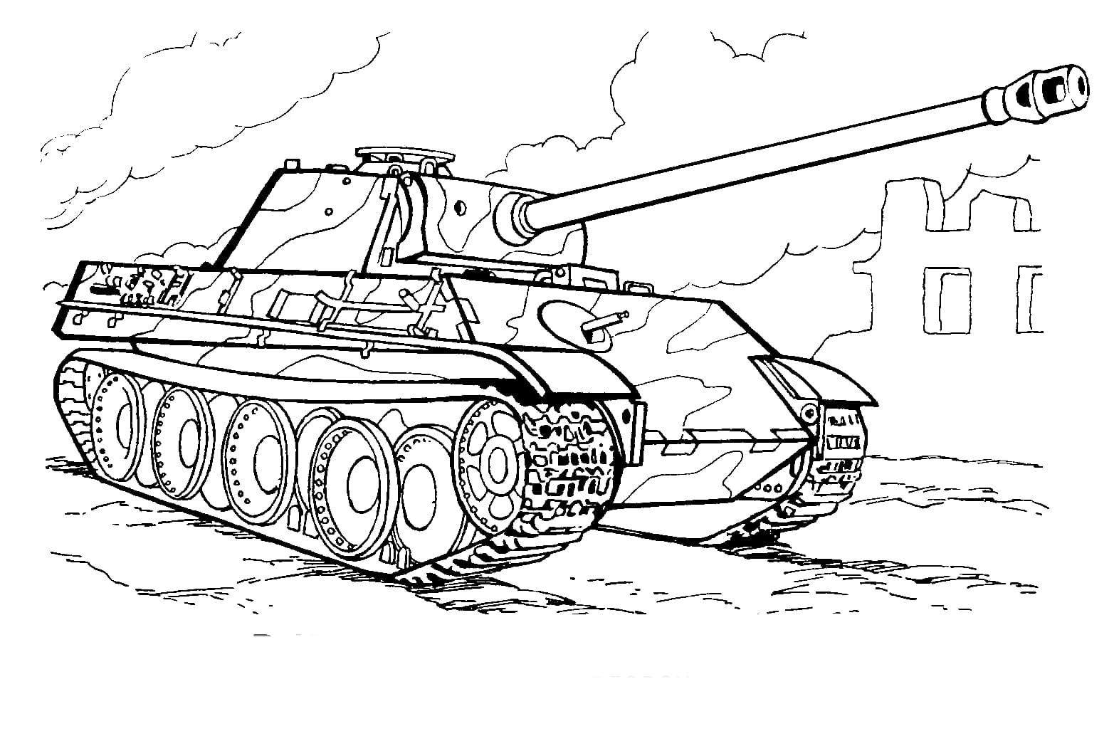 Panther tank Värityskuva