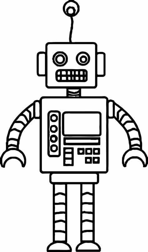 Robotin kuva JPG Värityskuva