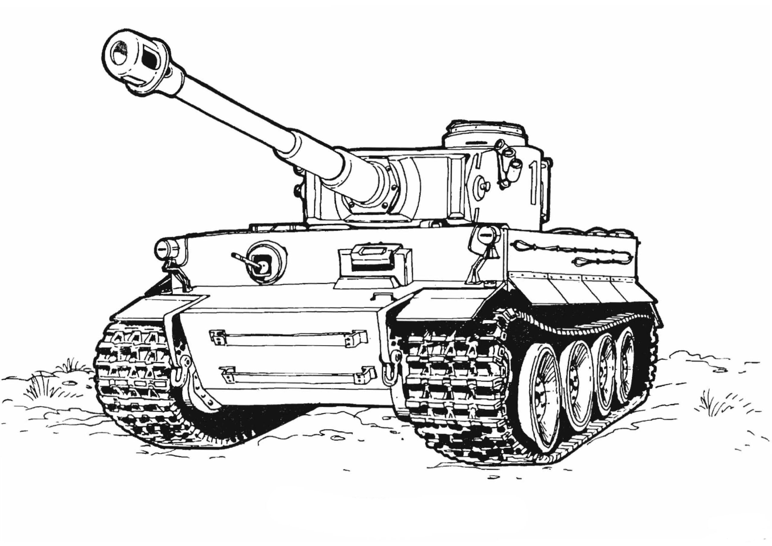 Tiger tankki Värityskuva