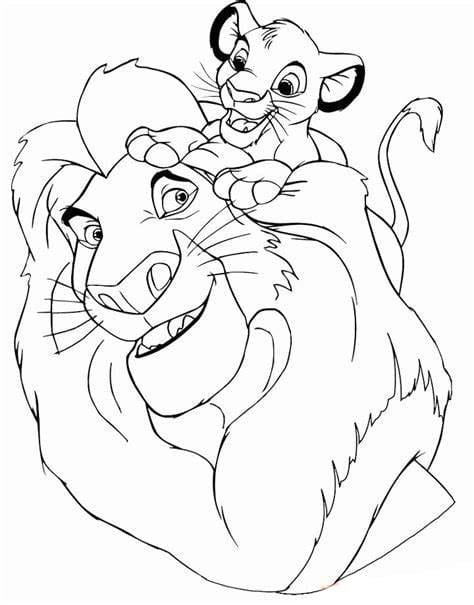 Leijonakuningas coloring page