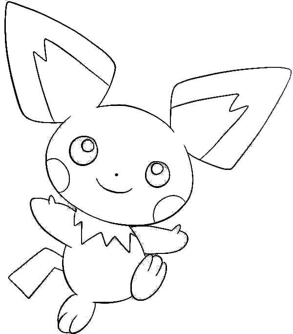 Pichu coloring page