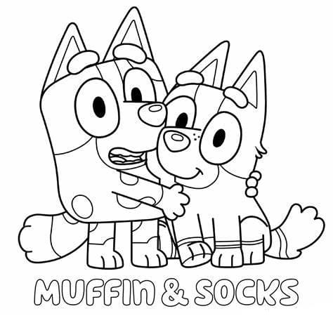 Muffin and Socks Värityskuva
