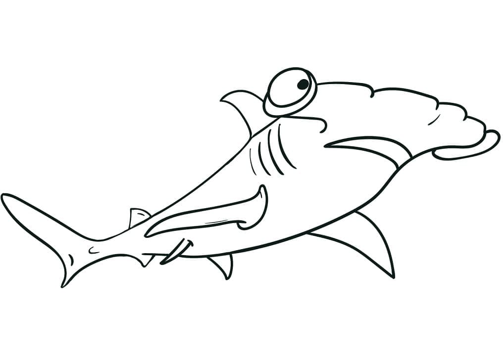 A Hammerhead Shark Värityskuva