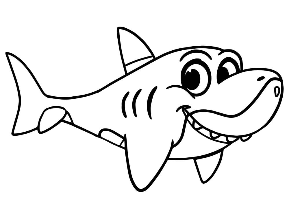 Adorable Shark Värityskuva