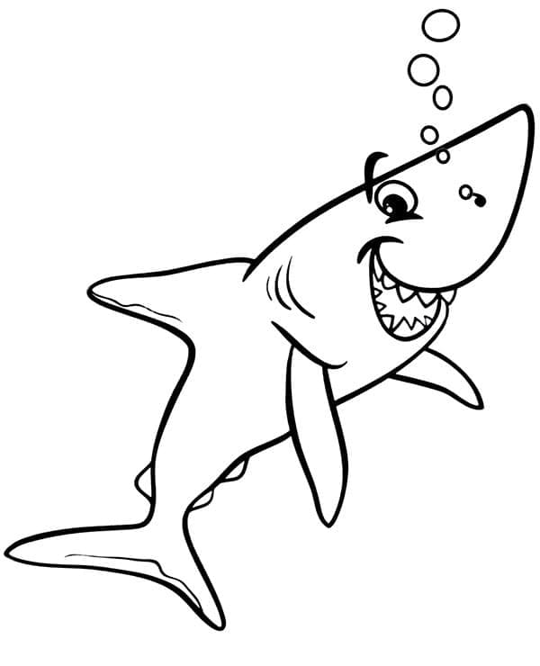 Happy Shark Värityskuva