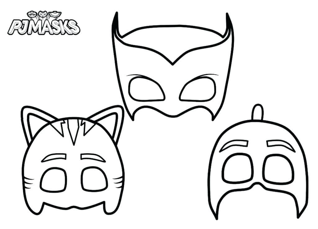 Heroes Naamiot Alkaen PJ Masks Värityskuva