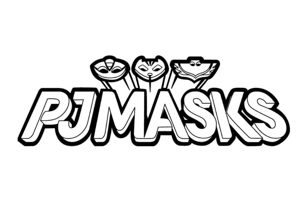Logo PJ Masks Värityskuva