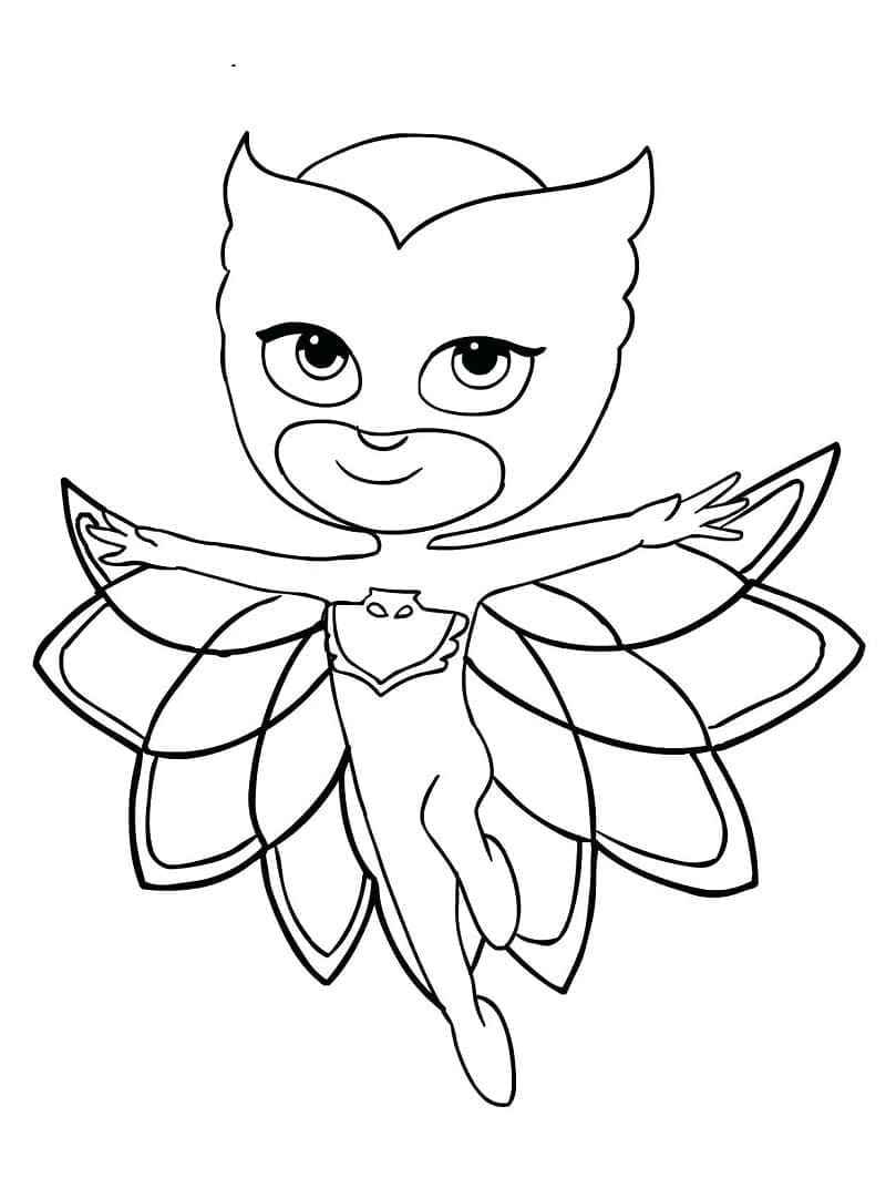 Owletten PJ Masks Värityskuva