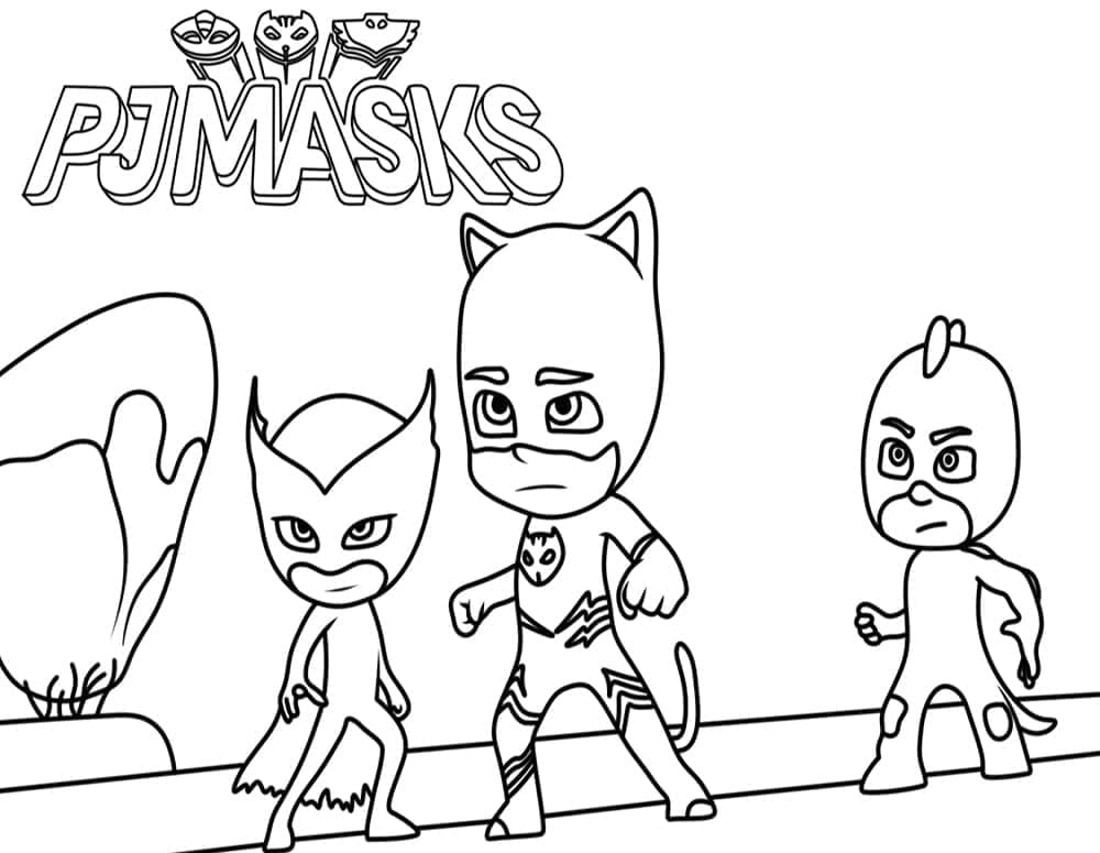 PJ Masks 3 Värityskuva