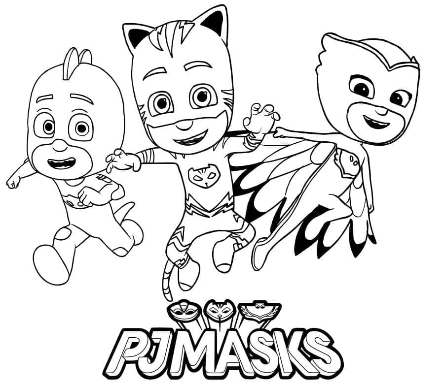 PJ Masks -hahmot Värityskuva