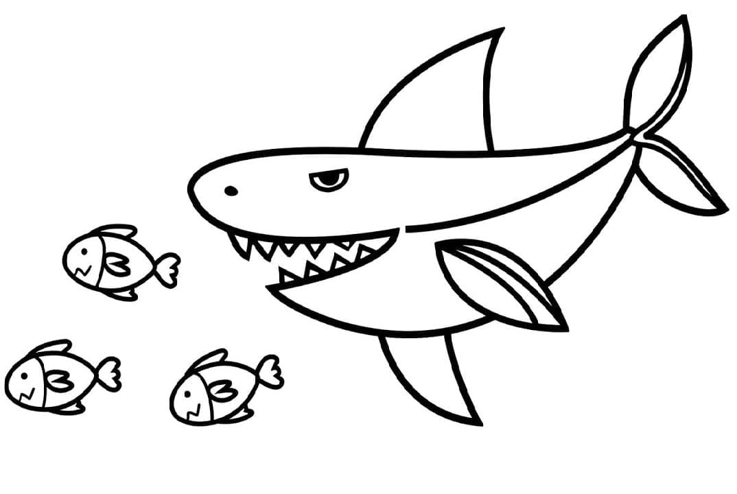 Shark and Fishes Värityskuva