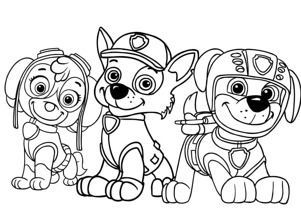 Söpö Paw Patrol Värityskuva