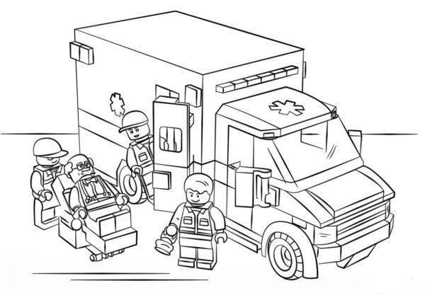 Ambulanssi Värityskuva