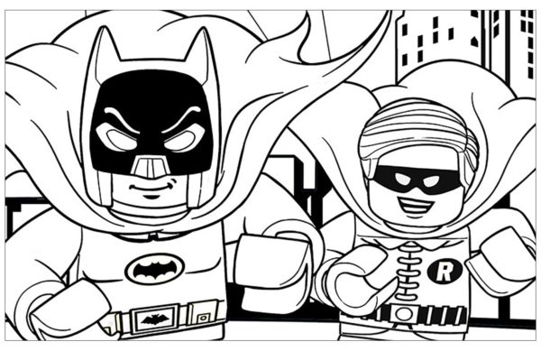 Batman ja Robin Värityskuva