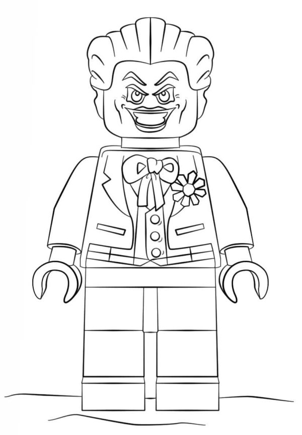 Jokeri Legojen muodossa Värityskuva