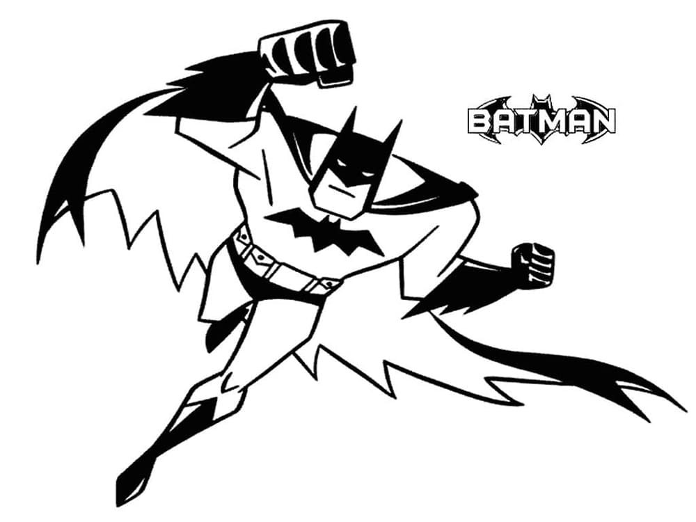 Batman Animaatiosarja Värityskuva