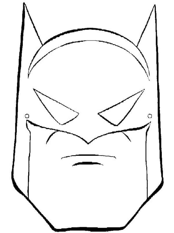 Batmanin Kasvot Värityskuva