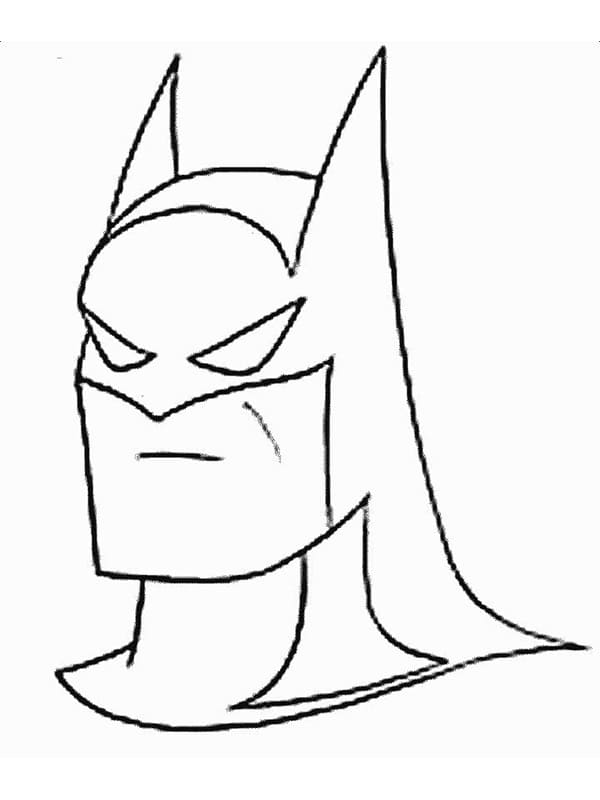 Batmanin Pää Värityskuva