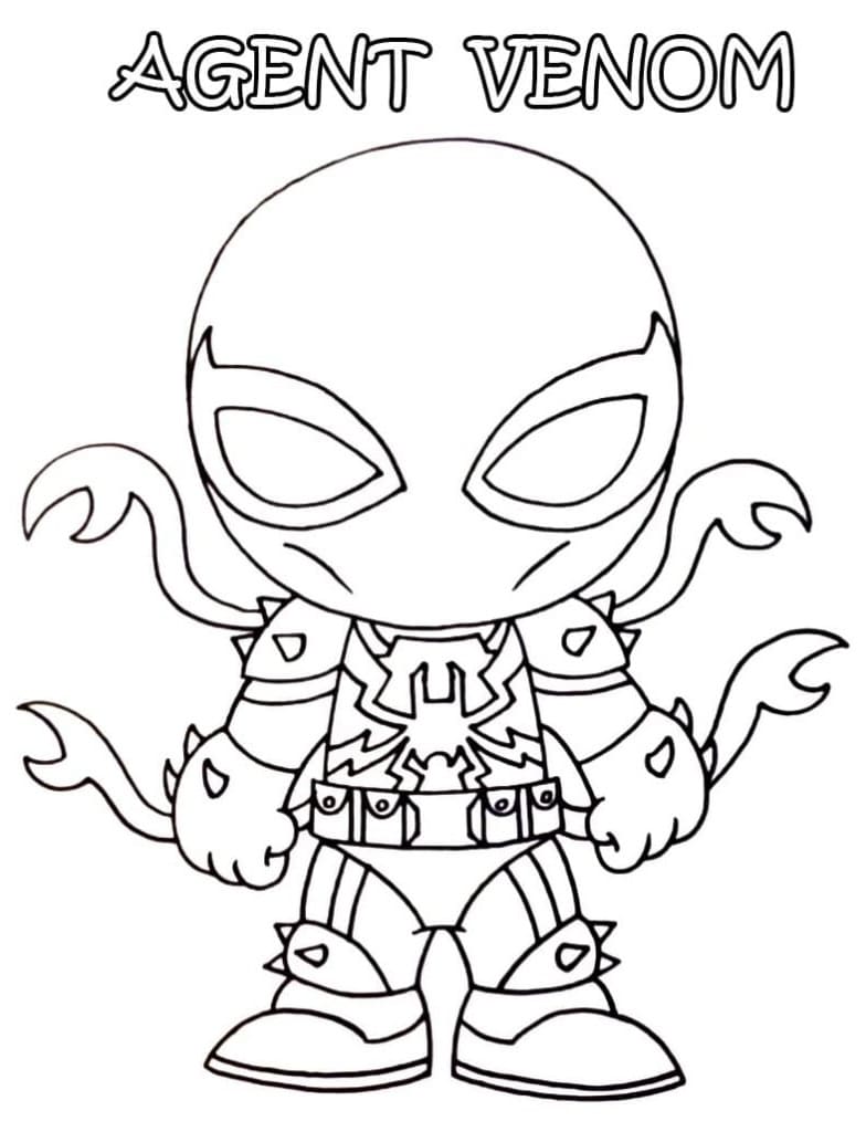 Chibi-agentti Venom Värityskuva