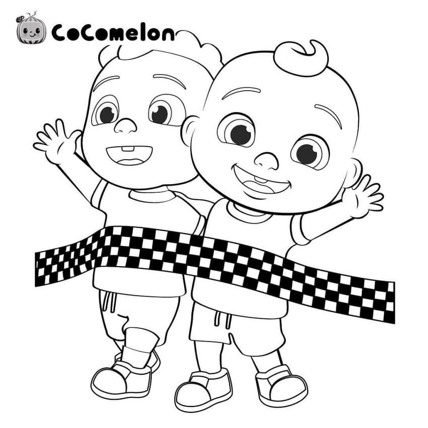 Cody   ja JJ Cocomelon Värityskuva