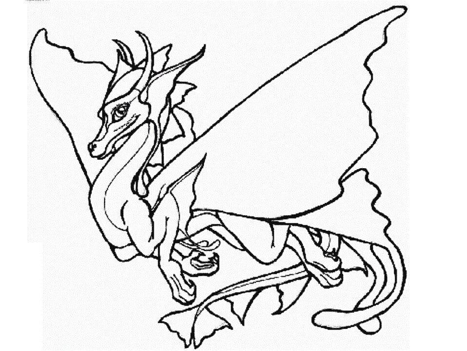 Dragon ilmaiseksi tulostettava Värityskuva