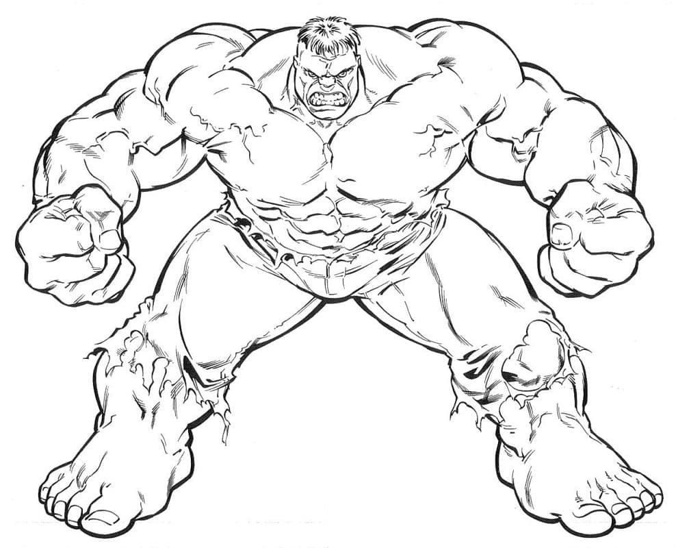 Erittäin Vahva Hulk Värityskuva