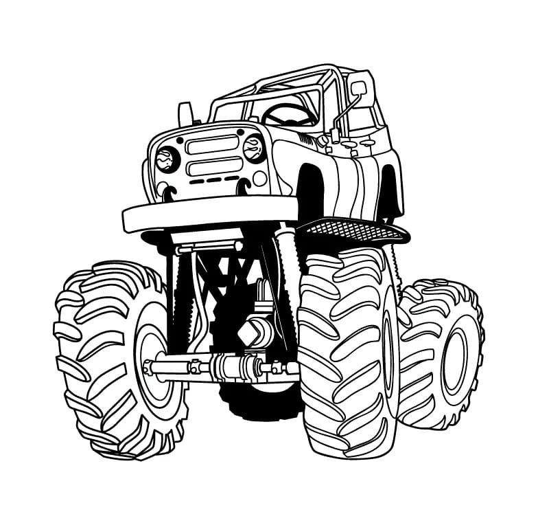 Monster Truck coloring page