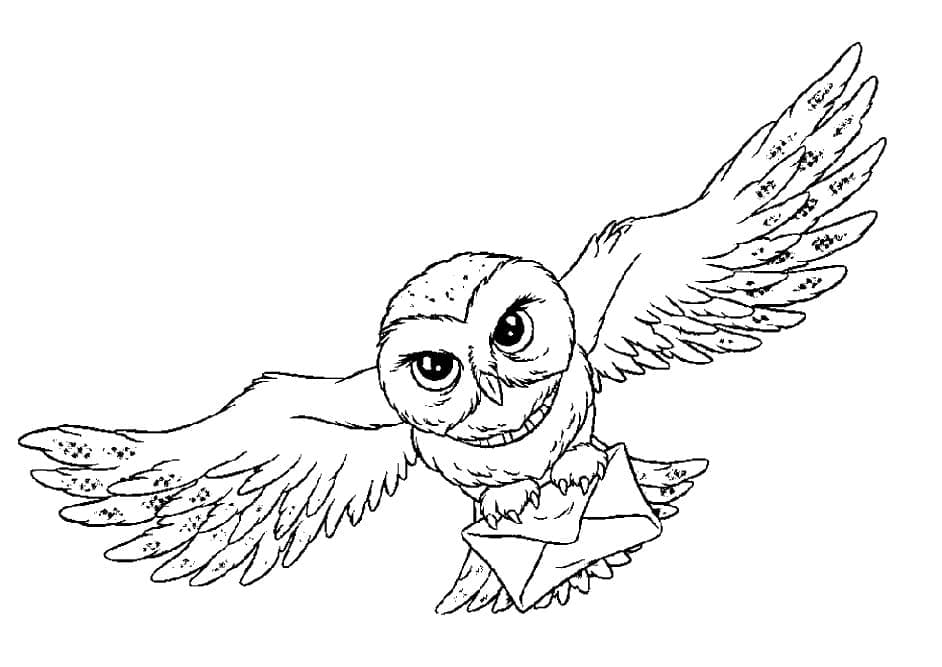 Hedwig Owl alkaen Harry Potter Värityskuva