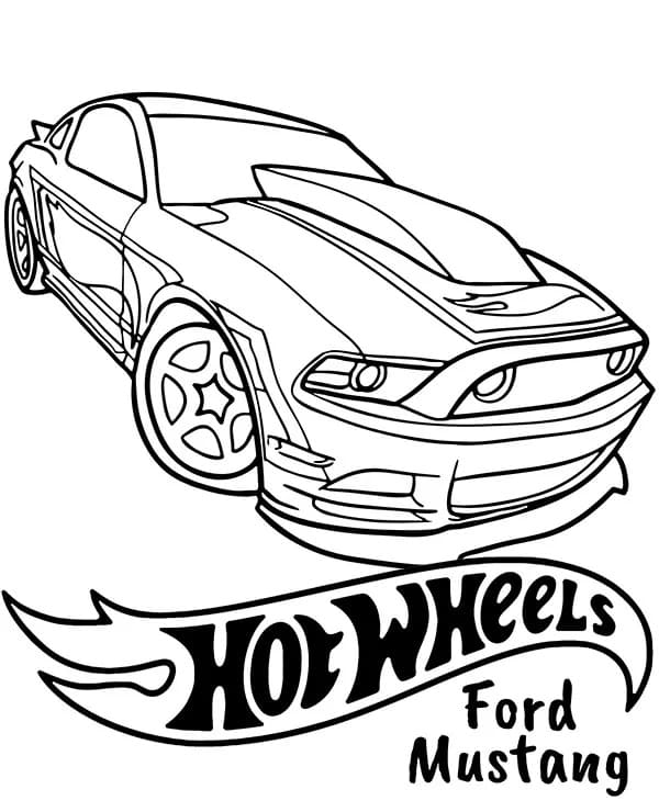 Hot Wheels Ford Mustang Värityskuva
