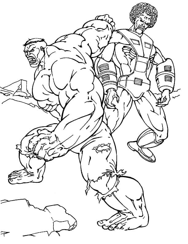 Hulk ja Konna Värityskuva
