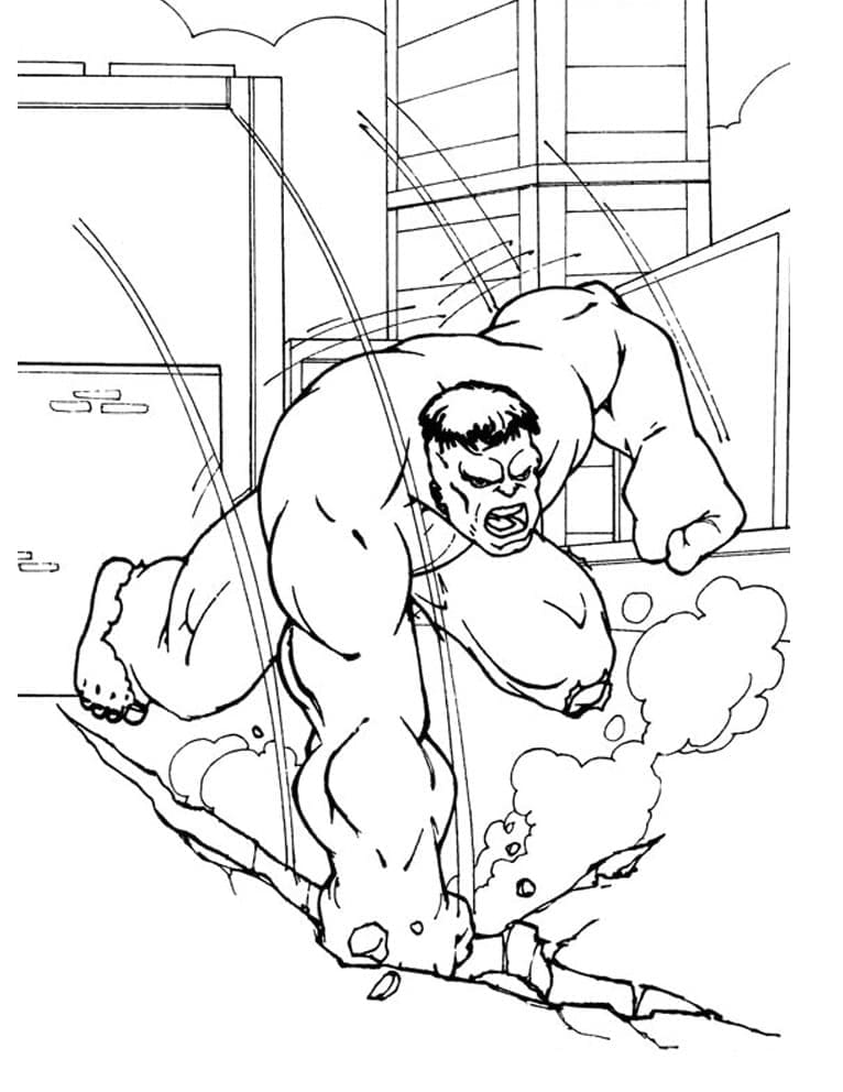 Hulk Smash Värityskuva