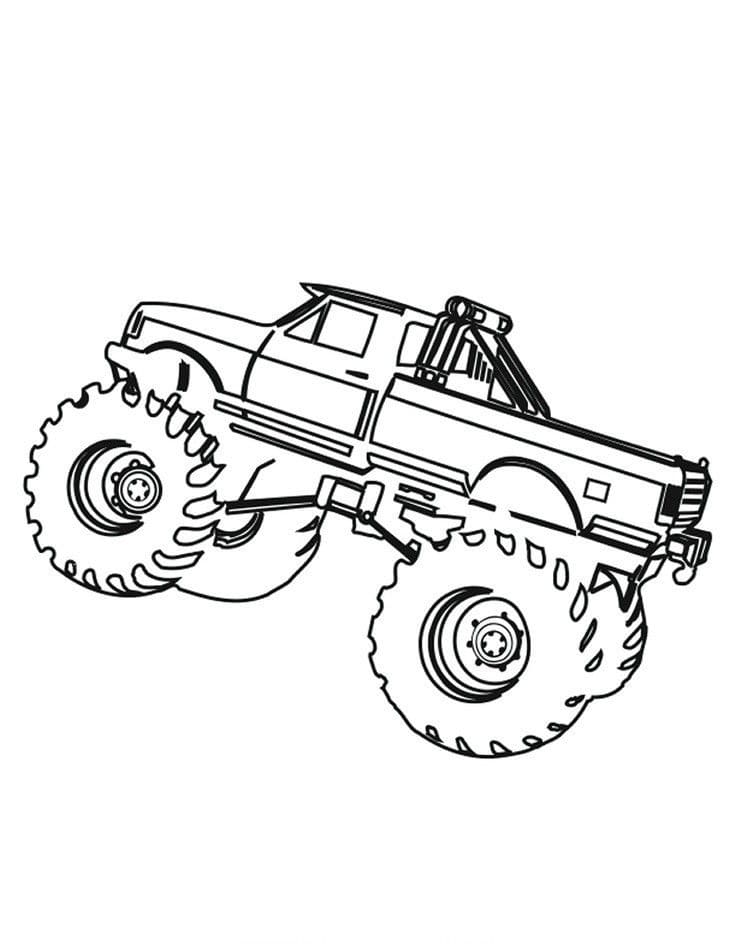 Hyppy Monster Truck Värityskuva