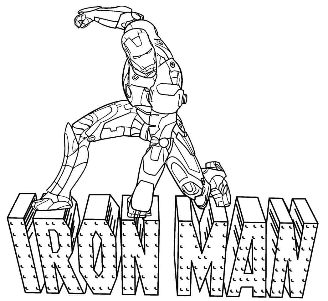 Ilmainen Iron Man Värityskuva