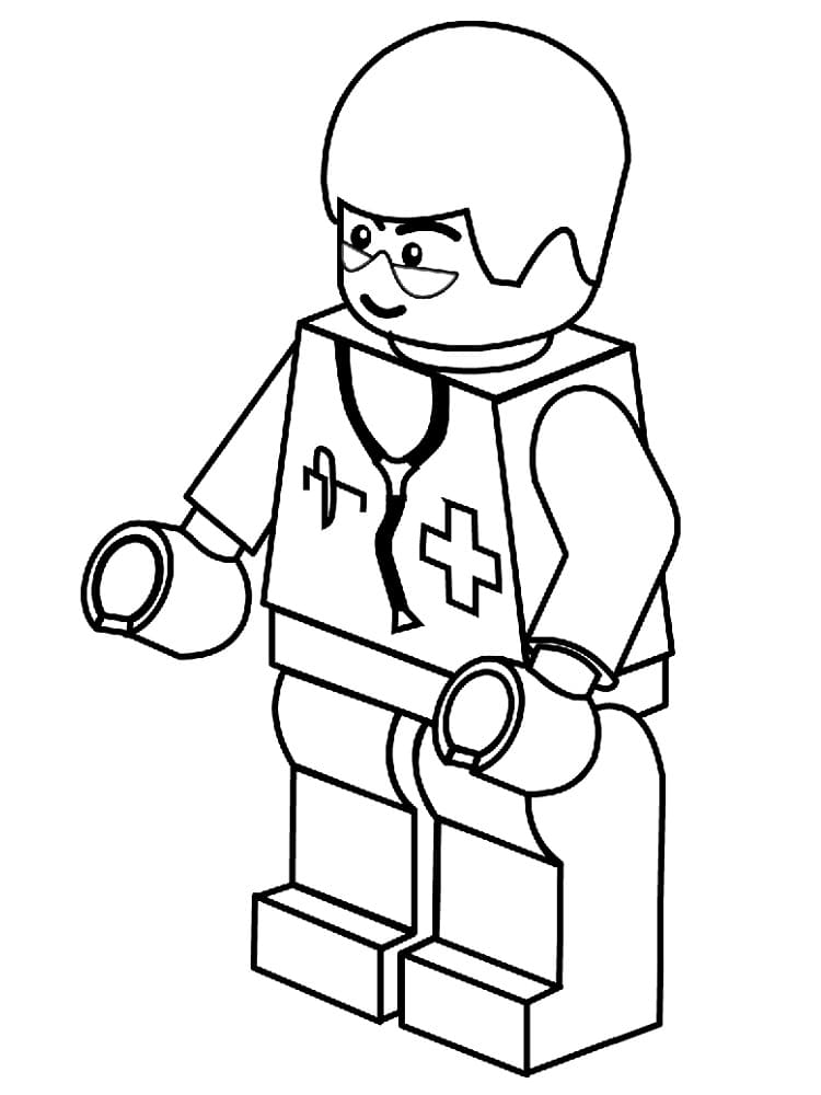 Ilmainen Lego Doctor Värityskuva
